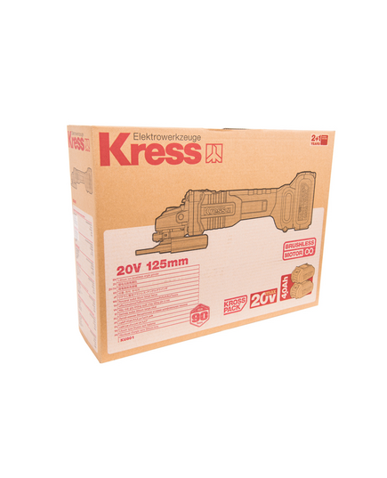 Аккумуляторная угловая шлифмашина KRESS KU801 BL, изображение 7 от магазина Планета Инструмент Аккумуляторная угловая шлифмашина KRESS KU801 BL, изображение 7