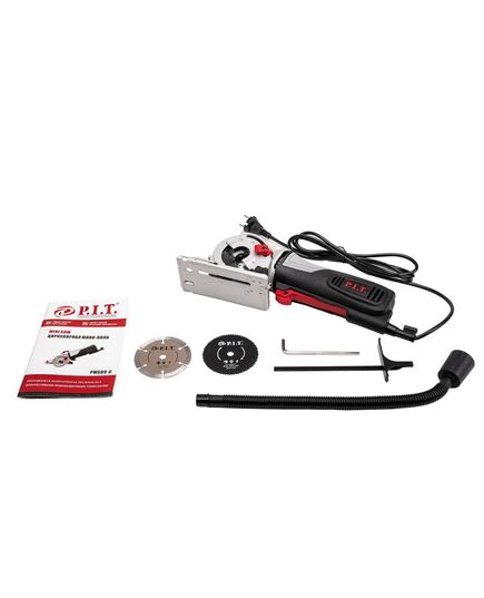 Пила дисковая P.I.T. PMS89-C мини, 600Вт, диск 89мм, 3пильных диска, упоры, изображение 2