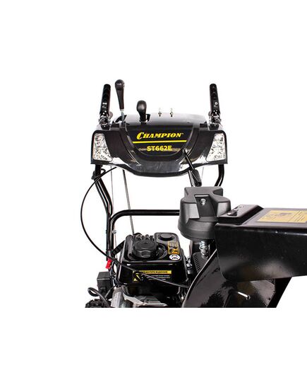 Снегоуборочник CHAMPION ST662E 6.5лс 61см 5F/2Rколеса 3.6л 80.5кг эл.стартер, фары, обогрев рук, изображение 5