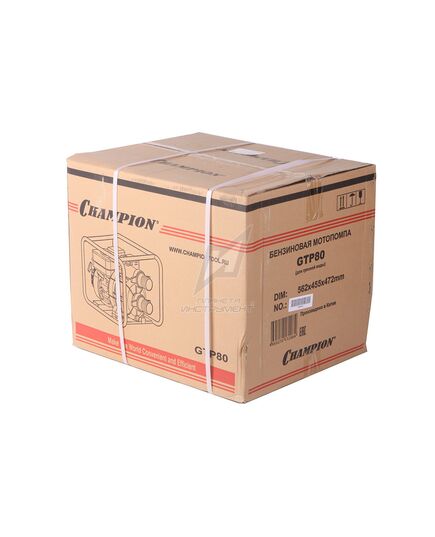 Мотопомпа грязевая CHAMPION GTP80, изображение 7