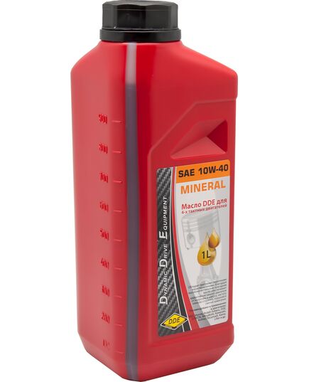 Смазка моторная 4-х т. DDE 1.0л 10W-40 минеральная (-15 -+40С) API SJ/CF (M-SAE10W-40) кр.12, изображение 2