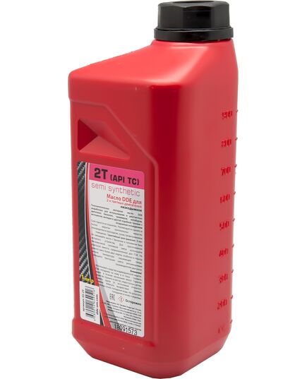 Присадка к топливу DDE полусинтетическая 1.0л (1:50) красная (SS-2T) кр.12, изображение 2