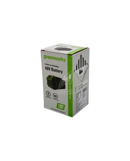 Аккумулятор GREENWORKS G40B4, 40В 4Ач Li-ion G-MAX 40V (2927007gw), изображение 5 от магазина Планета Инструмент Аккумулятор GREENWORKS G40B4, 40В 4Ач Li-ion G-MAX 40V (2927007gw), изображение 5