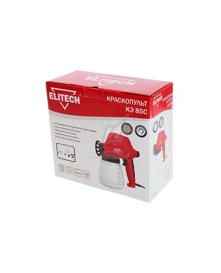 Краскораспылитель электрический Elitech КЭ 85С, изображение 8