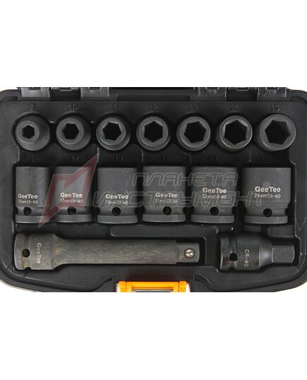 Набор головок Gee Tee ударные 1/2" 8-24мм 15предм. (10-5415-5), изображение 2
