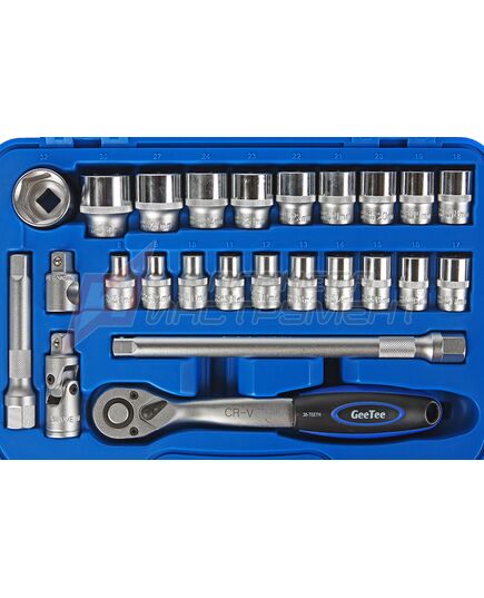 Набор головок Gee Tee 1/2'' 8-32мм 25предм., изображение 2