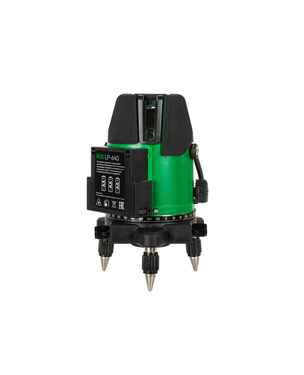 Нивелир лазерный RGK LP-64G, зелёный луч, 1 гориз. 110° 4 вертик.точн±1мм/5м автокомп ±4° диапазон работы до 30 м, изображение 2