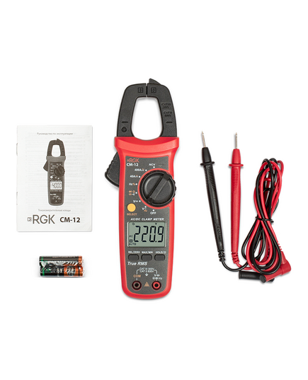 Клещи токоизмерительные RGK CM-12, изображение 4