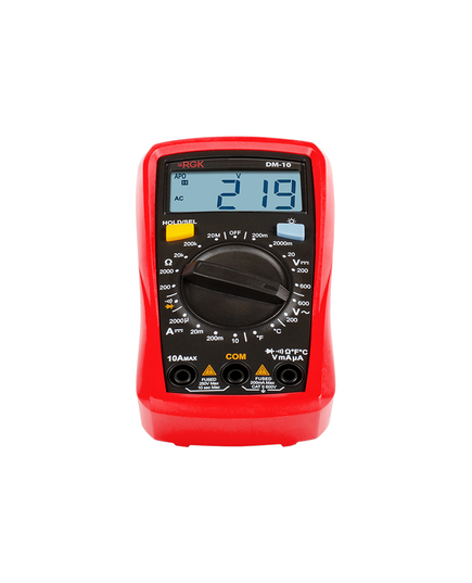 Мультиметр RGK цифровой DM-10, 200,0 мВ-600 В, изображение 2