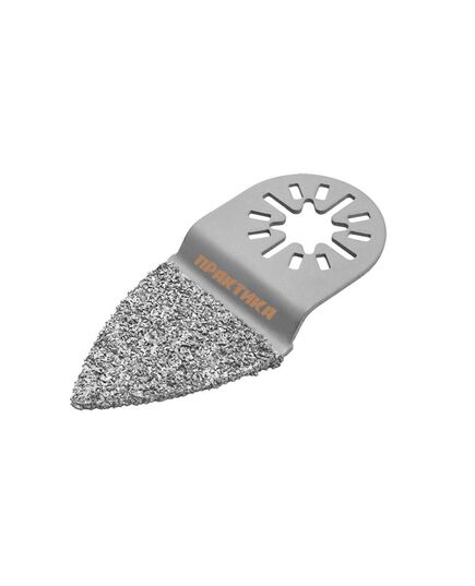Насадка для МФИ ПРАКТИКА шлифовальная двусторонняя дельта узкая HM по плитке и дереву 35 мм (240-317, изображение 2