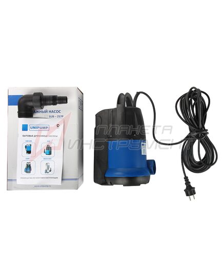 Насос погружной дренажный UNIPUMP SUB-257 P, изображение 4 от магазина Планета Инструмент Насос погружной дренажный UNIPUMP SUB-257 P, изображение 4