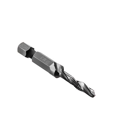 Сверло-метчик ПРАКТИКА М5х0.8, 54мм хвост.HEX 1/4" (774-986) Эксперт, изображение 2