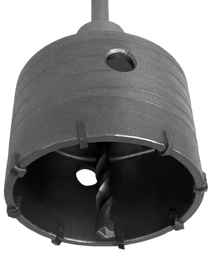 Коронка ПРАКТИКА т/сп SDS+ 76мм ударная (773-859), изображение 2