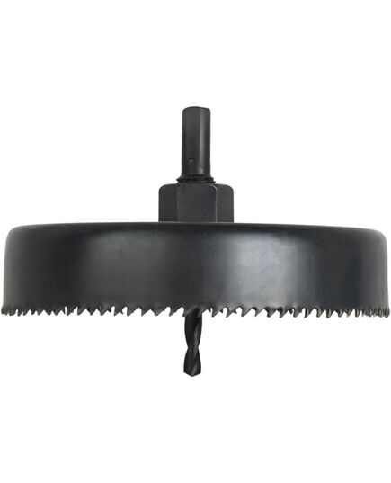 Набор коронок ПРАКТИКА по дереву 12шт. 20.25.32.35.40.51.60.68.76.82.102.127мм+2адаптера кейс (773-2, изображение 2