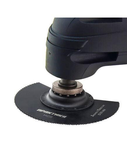 Насадка для МФИ ПРАКТИКА отрезная полукруг HCS по дереву 88мм мелкий зуб (240-119), изображение 2