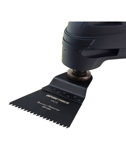 Насадка для МФИ ПРАКТИКА режущая прямая HCS по дереву 68мм крупный зуб (240-102), изображение 2