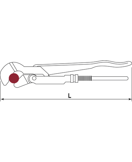 Ключ трубный THORVIK рычажный №1 тип S (BNPW01Y), изображение 2