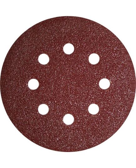 Круг шлифовальный ПРАКТИКА _125_р 40 липучка 8 отверстий 5шт (031-488) Профи, изображение 2