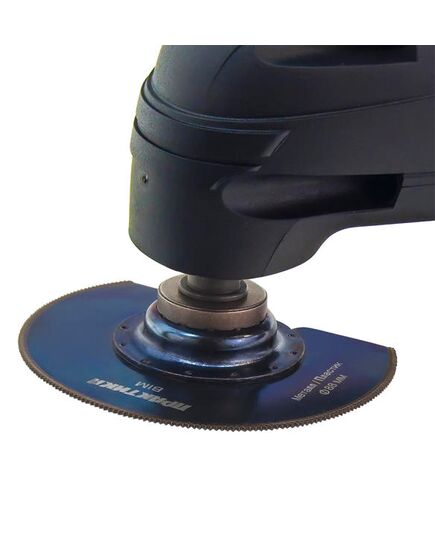 Насадка для МФИ ПРАКТИКА отрезная полукруг BiM металл/дереву 88мм мелкий зуб (240-232), изображение 2