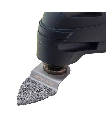 Насадка для МФИ ПРАКТИКА шлифовальная двусторонняя дельта узкая HM по плитке и дереву 35 мм (240-317, изображение 4