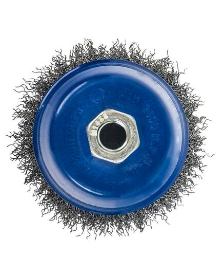 Щетка чашечная ПРАКТИКА гофра 100мм М14 блистер (773-286), изображение 3