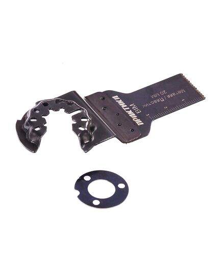 Насадка для МФИ ПРАКТИКА режущая пазовая прямая BiM по металлу и дереву 20мм мелкий зуб (240-171), изображение 3