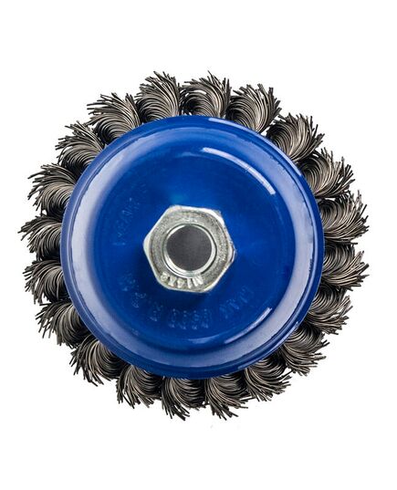 Щетка чашечная ПРАКТИКА витая 90мм М14 блистер (032-478), изображение 3