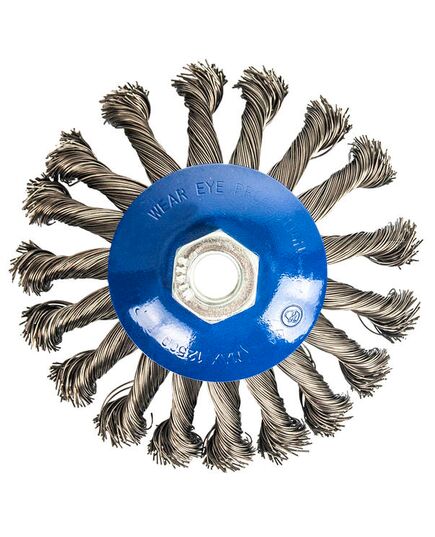 Щетка дисковая ПРАКТИКА витая с наклоном 115мм М14 блистер (773-347), изображение 3