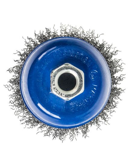 Щетка чашечная ПРАКТИКА гофра 75мм М14 блистер (032-430), изображение 3