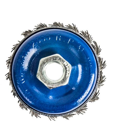 Щетка чашечная ПРАКТИКА витая 65мм М14 усиленная блистер (032-485), изображение 3