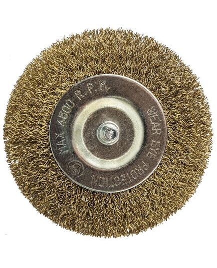 Щетка дисковая ПРАКТИКА гофра 100мм хвост.6мм блистер (773-408) Мастер, изображение 3