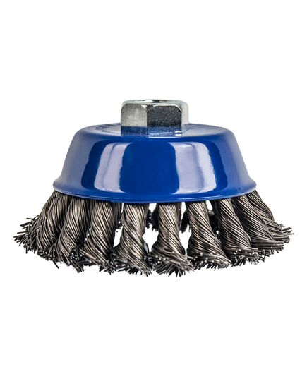 Щетка чашечная ПРАКТИКА витая 90мм М14 блистер (032-478), изображение 4