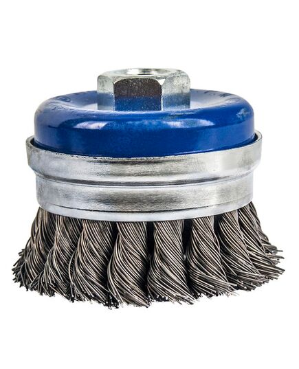 Щетка чашечная ПРАКТИКА витая 65мм М14 усиленная блистер (032-485), изображение 4