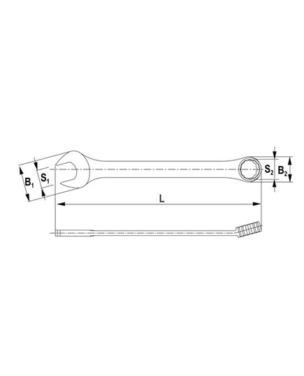 Набор ключей THORVIK гаечных комбинированных на держателе 6-22 мм 12 предметов, изображение 2