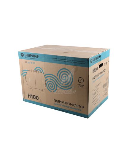 Гидроаккумулятор горизонтальный UNIPUMP 100 литров, изображение 4