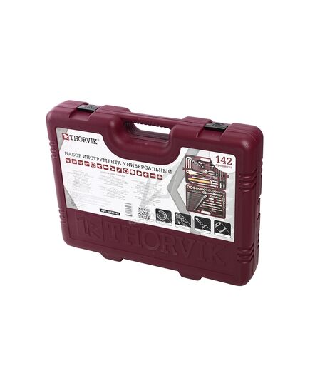 Набор инструмента THORVIK UTS0142, 1/4" 1/2" 3/8" DR 142 предмета, изображение 5