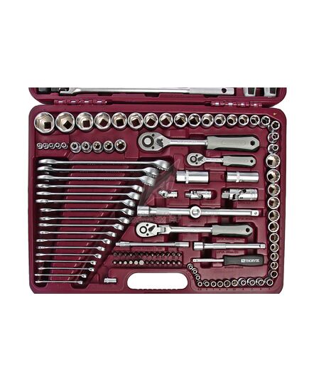 Набор инструмента THORVIK UTS0142, 1/4" 1/2" 3/8" DR 142 предмета, изображение 2