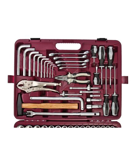 Набор инструмента THORVIK UTS0142, 1/4" 1/2" 3/8" DR 142 предмета, изображение 3