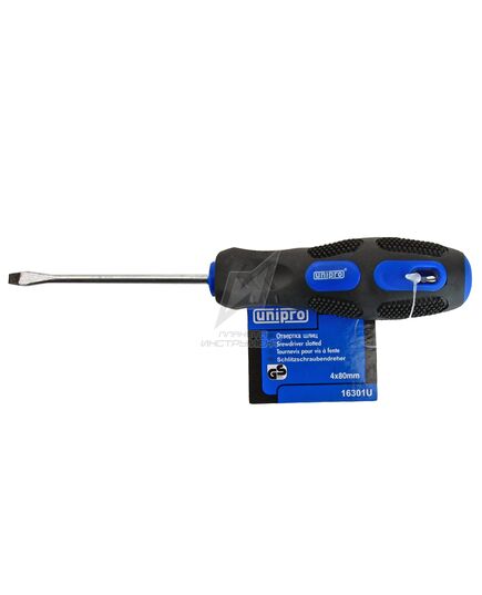 Отвертка UNIPRO шлиц. 4х80мм, 0.8мм, изображение 4
