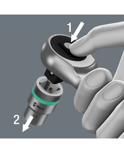 Трещотка WERA Zyklop Metal Push, изображение 2