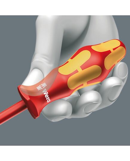 Отвёртка диэлектрическая WERA PZ1x80мм Kraftform Plus комбинир.профиль Pozidriv/шлиц, изображение 3