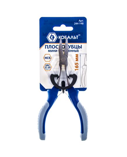 Плоскогубцы КОБАЛЬТ мини удлиненные 165мм (1шт) подвес (244-148), изображение 2