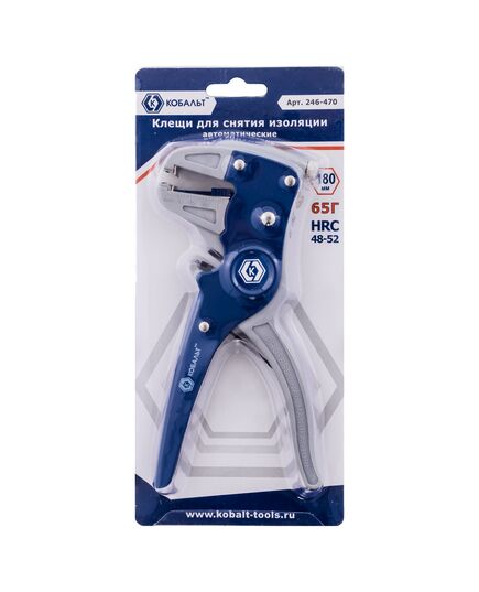 Клещи КОБАЛЬТ для снятия изоляции автоматические 0.75-6.0мм 180мм (1шт) блистер (246-470), изображение 2