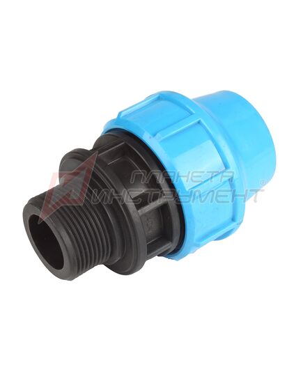 Переходник ДЖИЛЕКС ПНД РР, 40х11/4" П (9147) с наружной трубной резьбой, изображение 2