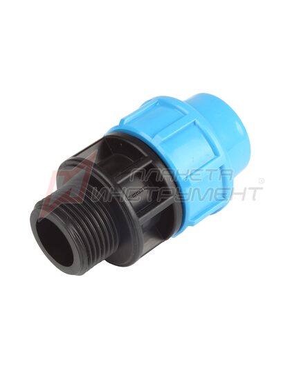 Переходник ДЖИЛЕКС ПНД РР, 25х1" (9125) с наружной трубной резьбой, изображение 2