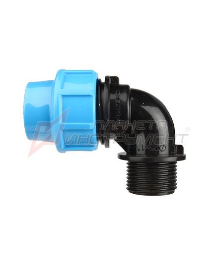 Угольник ДЖИЛЕКС ПНД РР, 25х1" П (9273) с наружной трубной резьбой, изображение 3