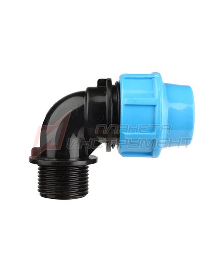 Угольник ДЖИЛЕКС ПНД РР, 25х1" П (9273) с наружной трубной резьбой, изображение 2