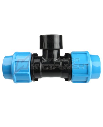 Тройник ДЖИЛЕКС ПНД РР 32 х 1" х 32 (9429) с внутренней трубной резьбой, изображение 4