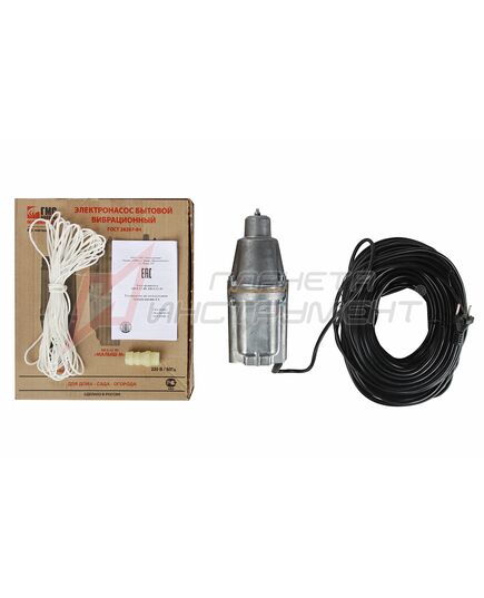 Насос вибрац.погружной МАЛЫШ -К, (г.Ливны), 15м, 240 Вт защ. от перегрева нижний забор подъем 60м, изображение 3 от магазина Планета Инструмент Насос вибрац.погружной МАЛЫШ -К, (г.Ливны), 15м, 240 Вт защ. от перегрева нижний забор подъем 60м, изображение 3