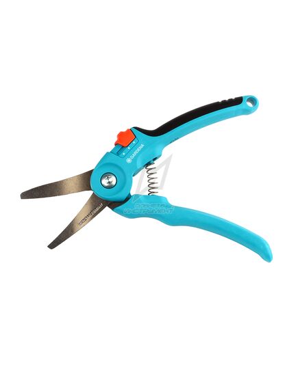 Комплект GARDENA, садовых инструментов для балкона "Домашнее садоводство" (секатор, лопатка цветочная, мотыжка, щетка и совок, ящик для хранения) (Дис, изображение 7